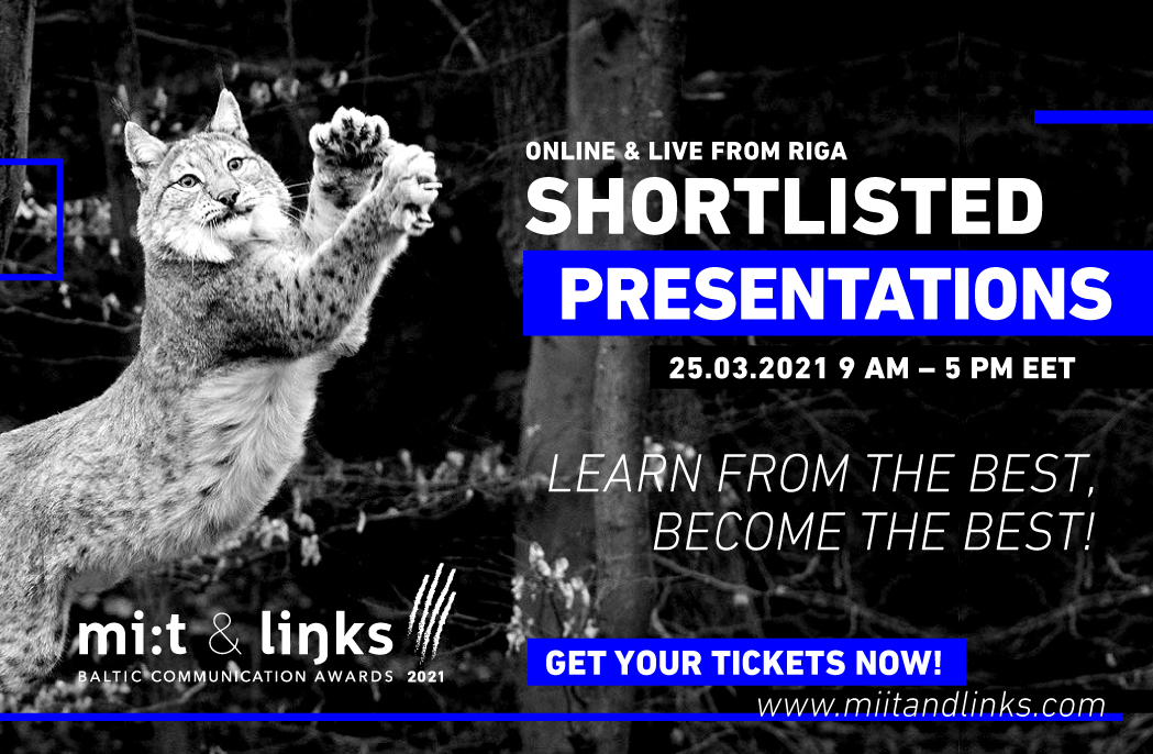 Get your ticket to LIVE & ONLINE Shortlisted presentations 2021 now!